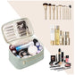 Black PU Leather Large Capacity Makeup Bag - Waterproof &