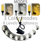 Black Rechargeable Dual-Head Clip-On Book Light - Touch