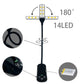 Black Rechargeable Dual-Head Clip-On Book Light - Touch