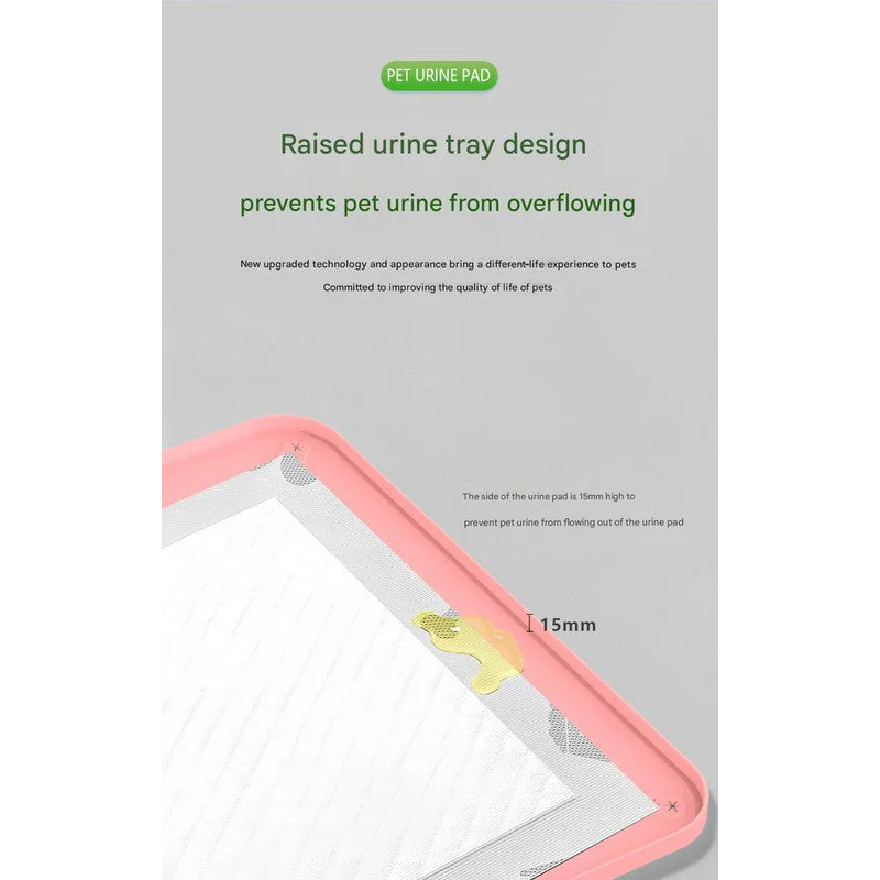 Black Reusable Silicone Pet Pee Pad Holder - Non-Slip