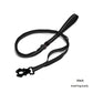 Black Shock Absorbing Dog Leash with Reflective Stitching 135cm