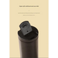 Black Sleek Insulated Stainless Steel Coffee Tumbler Set