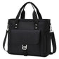 Black Spacious Insulated Lunch Bag - Wide Open Design