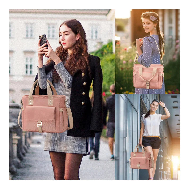 Black Spacious Insulated Lunch Bag - Wide Open Design