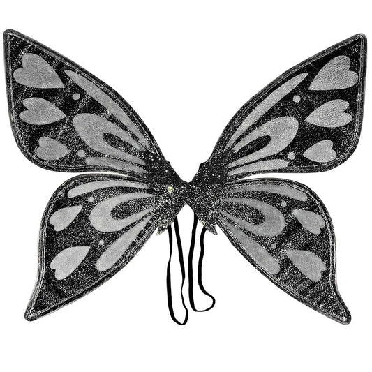 Black Sparkling Fairy Wings - Lightweight Glitter Butterfly