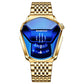 Black Steel Belt Men Watch with Live Technology - Blue