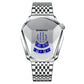 Black Steel Belt Men Watch with Live Technology - Full