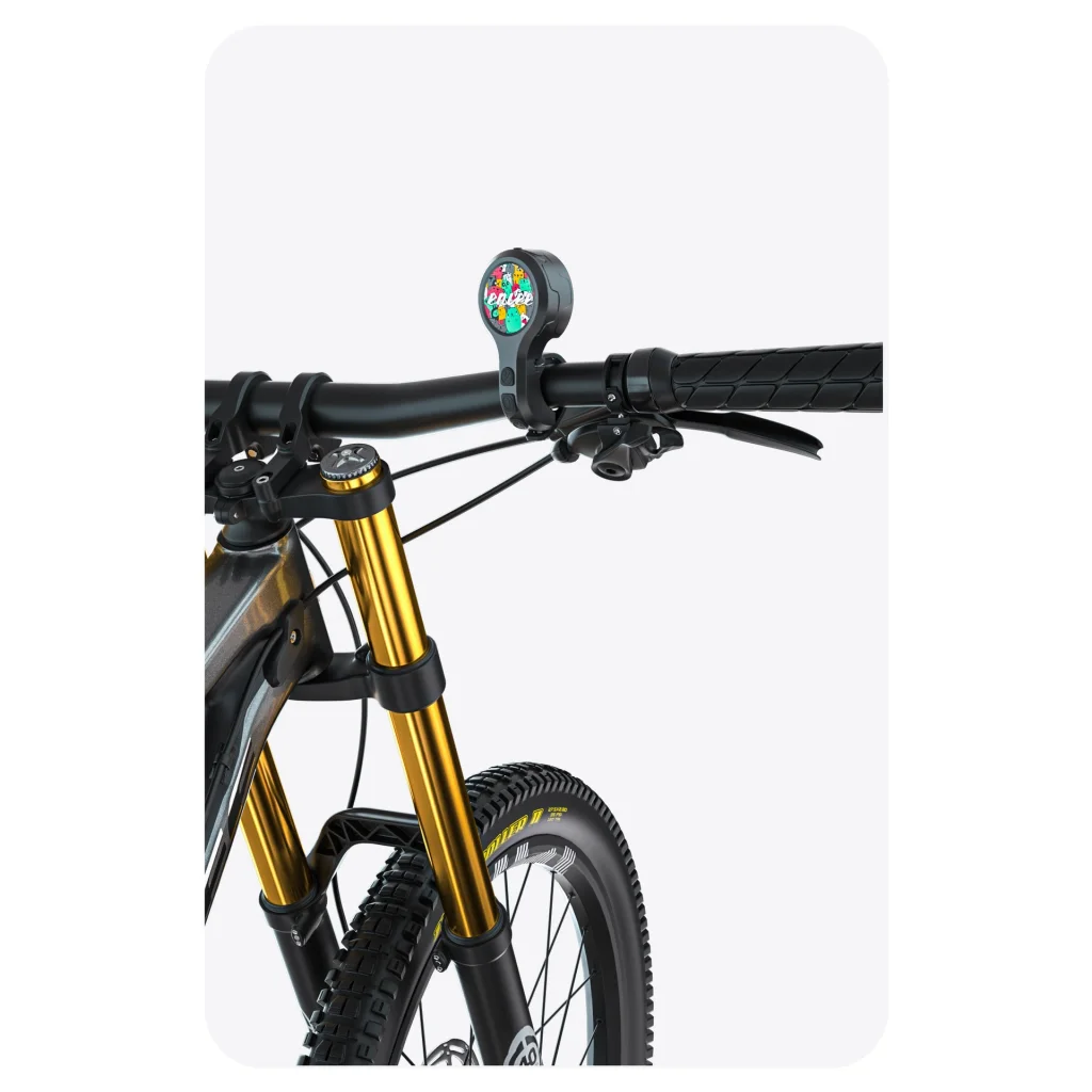 Black Style B Ultra-Loud Electric Bike Horn - 130dB USB
