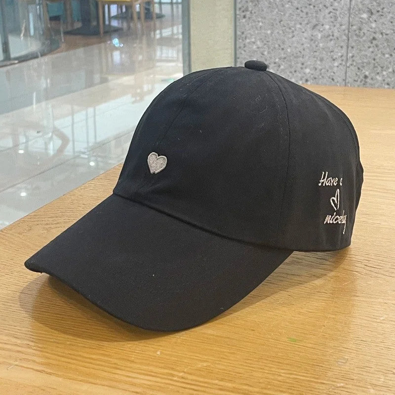 Black Stylish Ponytail Opening Baseball Cap - Have a Nice