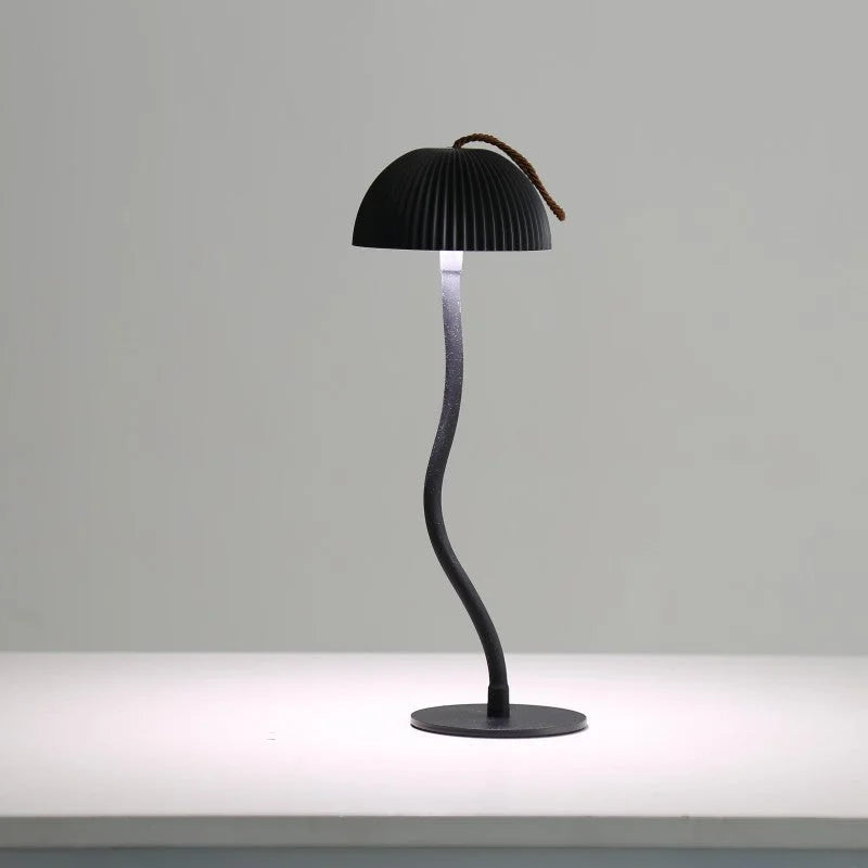 Black Three-dimensional stripes Sleek Minimalist LED