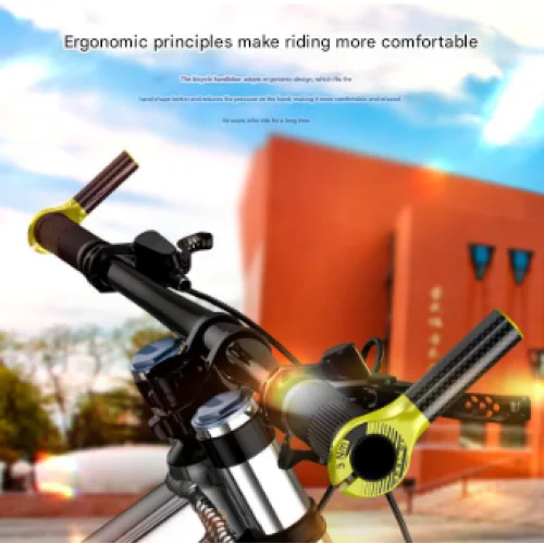 Black Ultralight Carbon Fiber Bicycle Bar Ends - Ergonomic