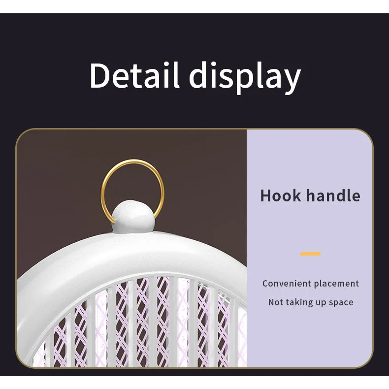 Black USB Wall-Mounted Mosquito Trap - UV Light Automatic