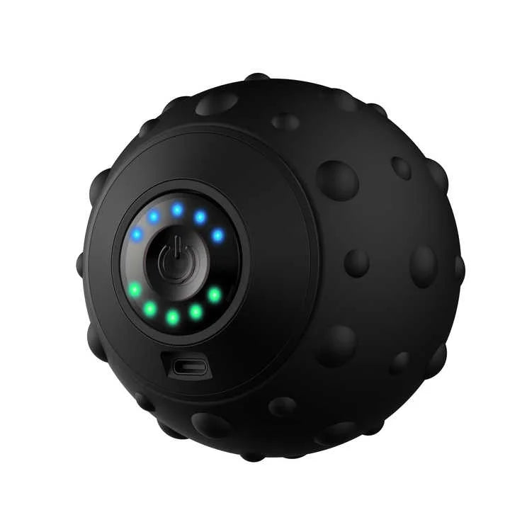 Black Vibrating Massage Ball - Deep Tissue Muscle