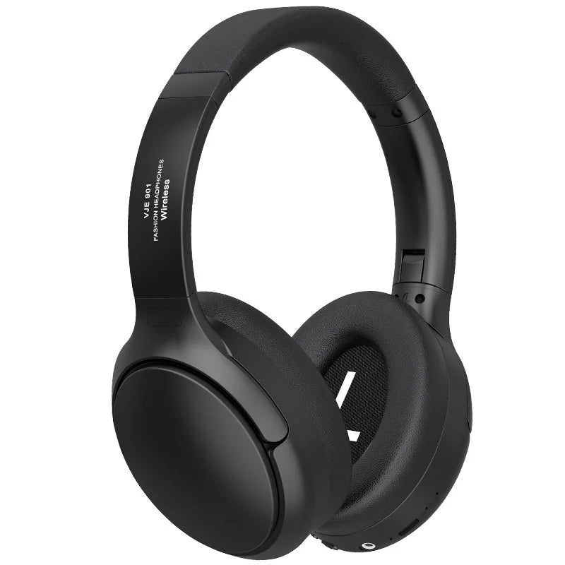 Black Wireless Bluetooth Over Ear Headphones Active Noise Cancelling