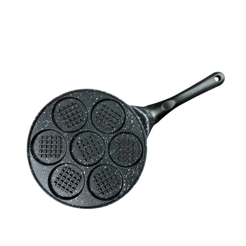 Black Waffle + Black Handle (Gas Model) Non-Stick Pancake