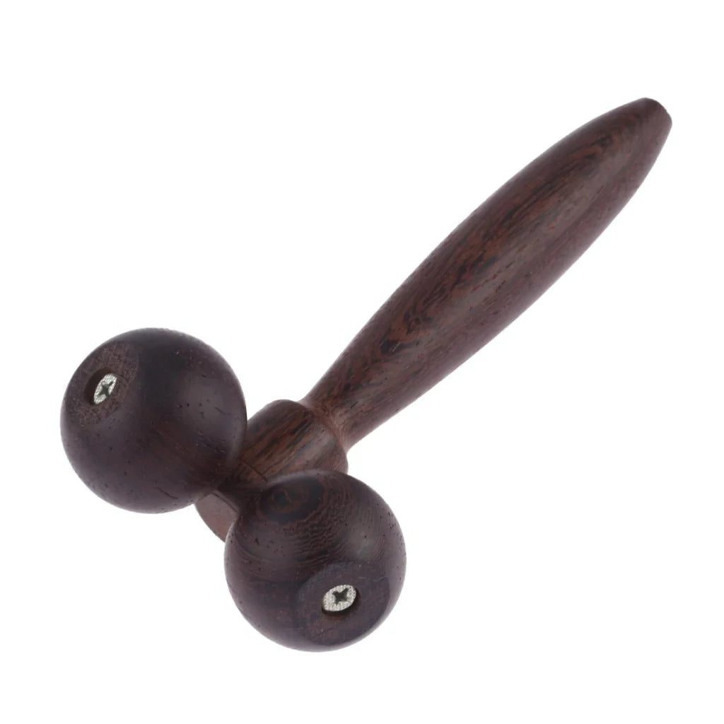 Black Wenge Manual Roller Massager Solid Wood - Health &