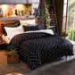 Black & White Duvet Quilt Cover Set King Size - Home &