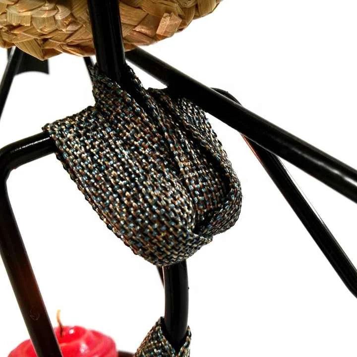 Black-white Modern Iron Art Candle Holder - Stylish