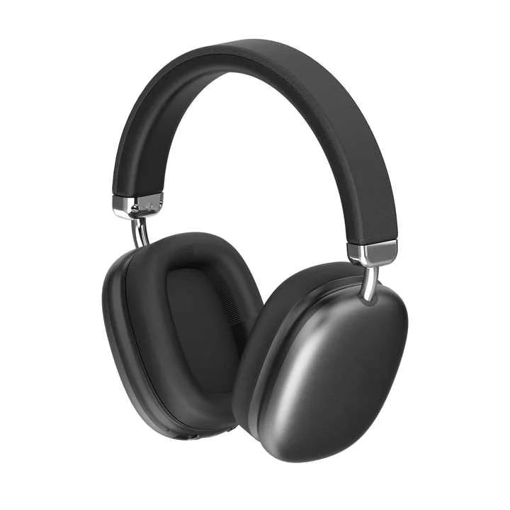 Black Wireless Bluetooth Headphones - Over-Ear Deep Bass