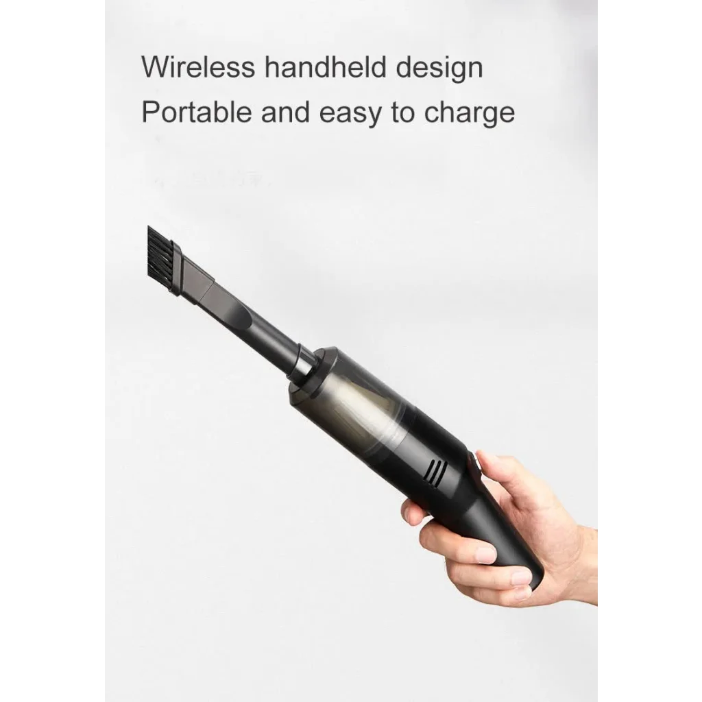 Black Wireless Portable Vacuum Cleaner - Handheld Mini Car