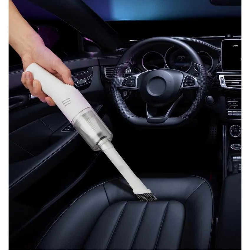 Black Wireless Portable Vacuum Cleaner - Handheld Mini Car