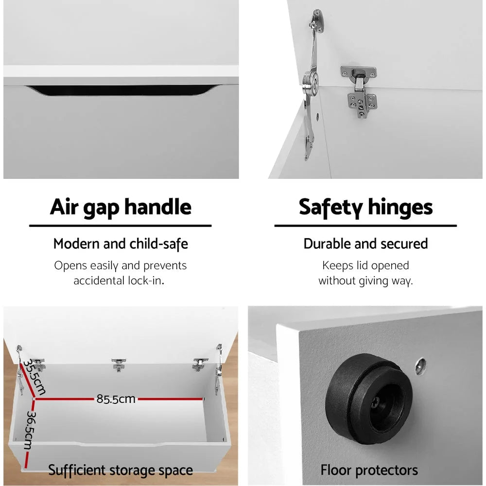 Blanket Box Kids Toy Storage Ottoman Chest Cabinet Clothes