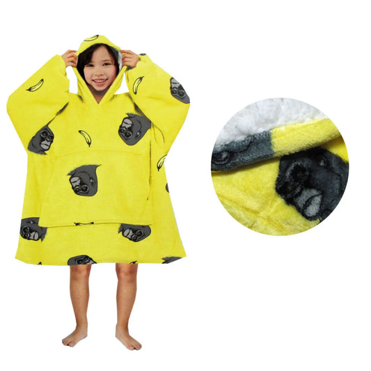 Blanket Hoodie with Sherpa Reverse Yellow King Kong - Home