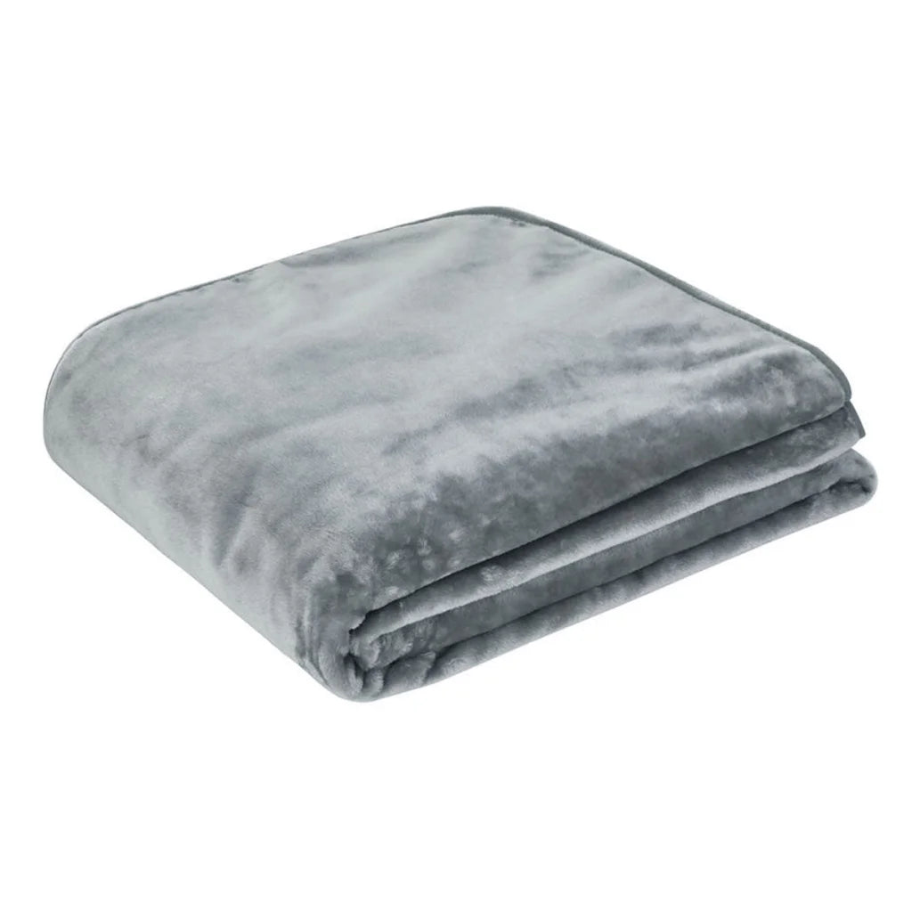 Blanket J Elliot Home 450gsm Solid Faux Mink - Graphite