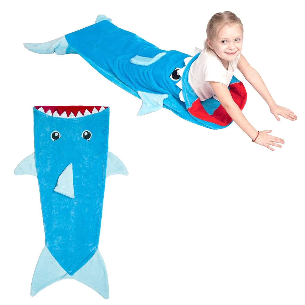 Blanket Mermaid Tail Shark Soft Throw - Home & Garden