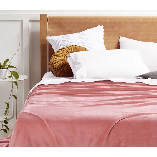 Blanket Queen/King Accessorize Clay Super Soft - Home &