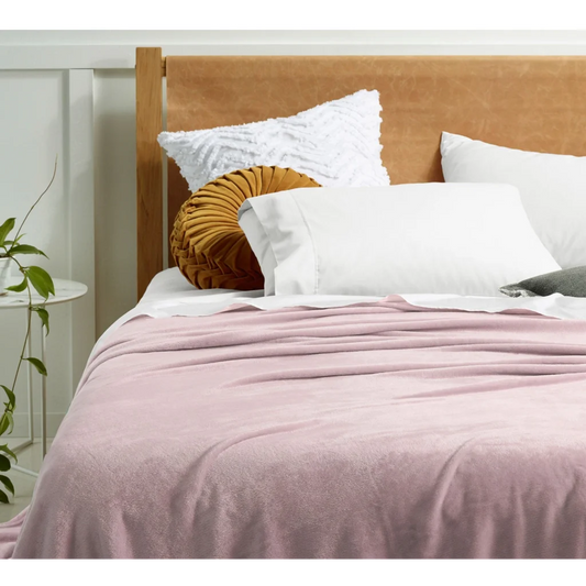 Blanket Queen/King Accessorize Super Soft Blush - Home &