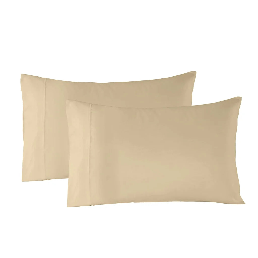Blended Bamboo Quilt Cover Set Dark Ivory - Double Royal Comfort