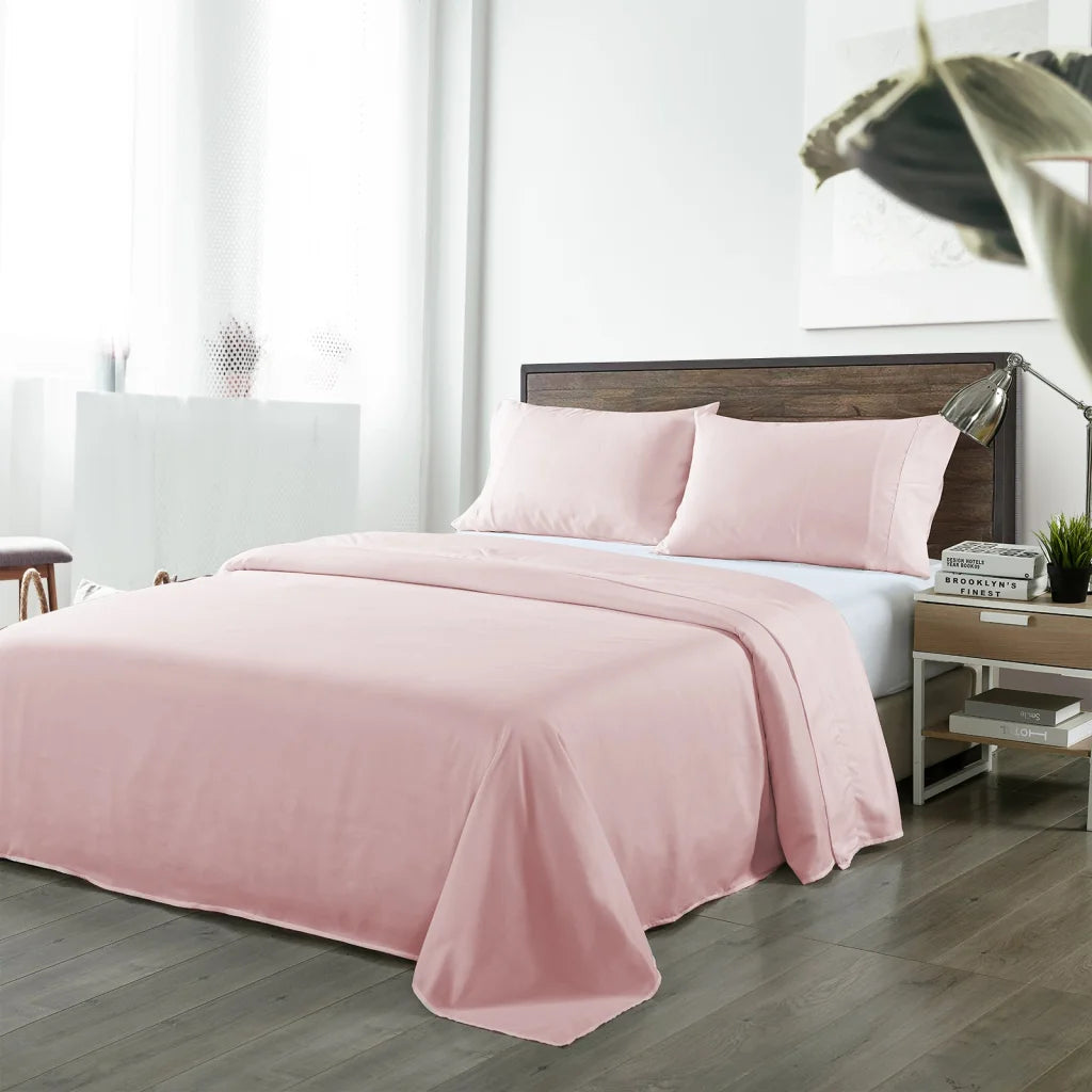 Blended Bamboo Sheet Set Bubble Bath - King Royal Comfort