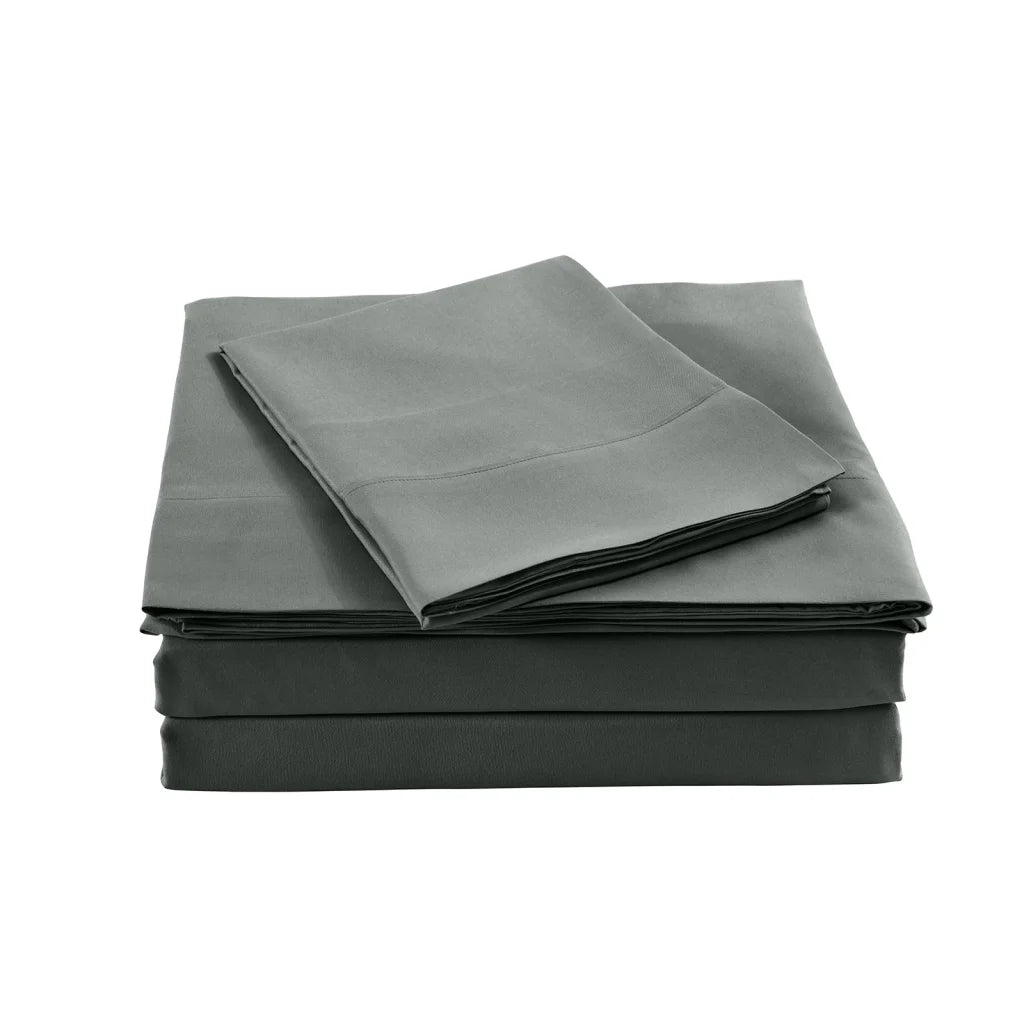 Blended Bamboo Sheet Set Charcoal - King Royal Comfort