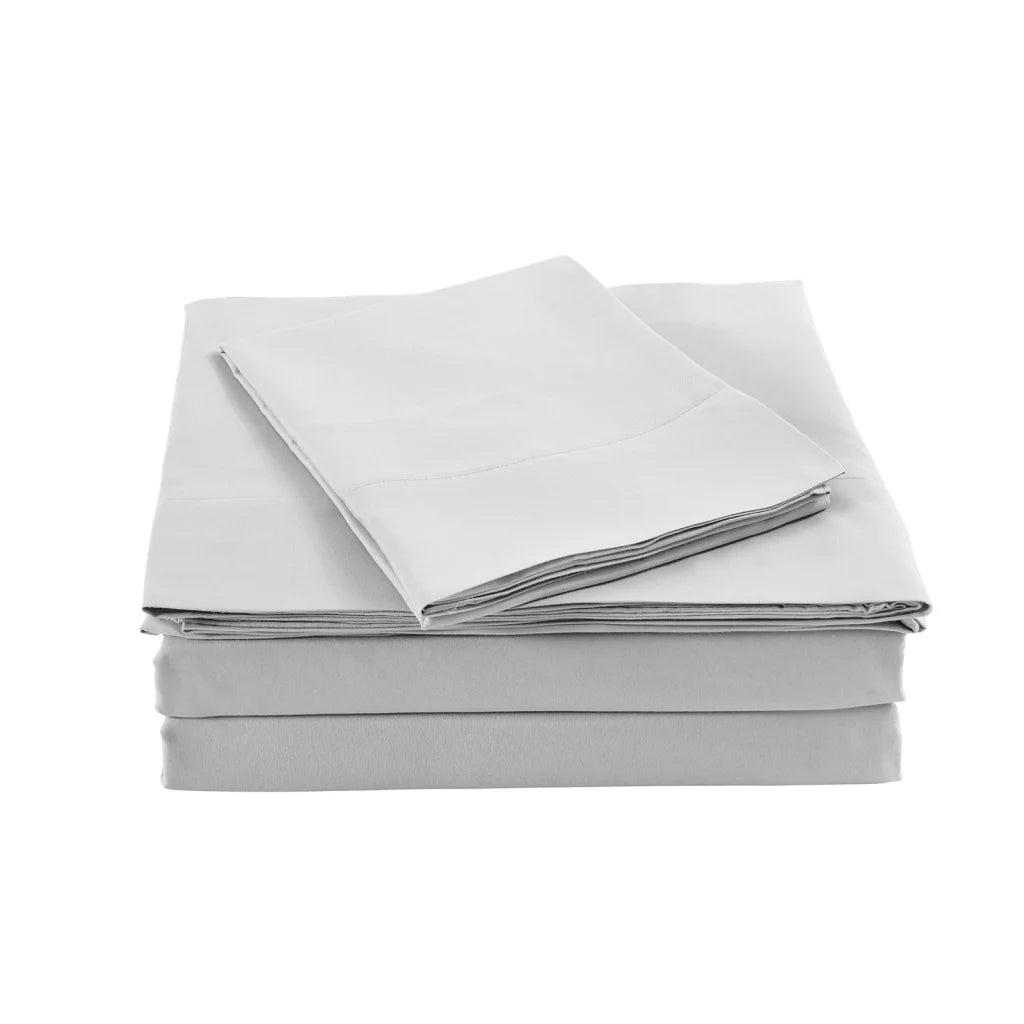 Blended Bamboo Sheet Set Light Grey - King Royal Comfort