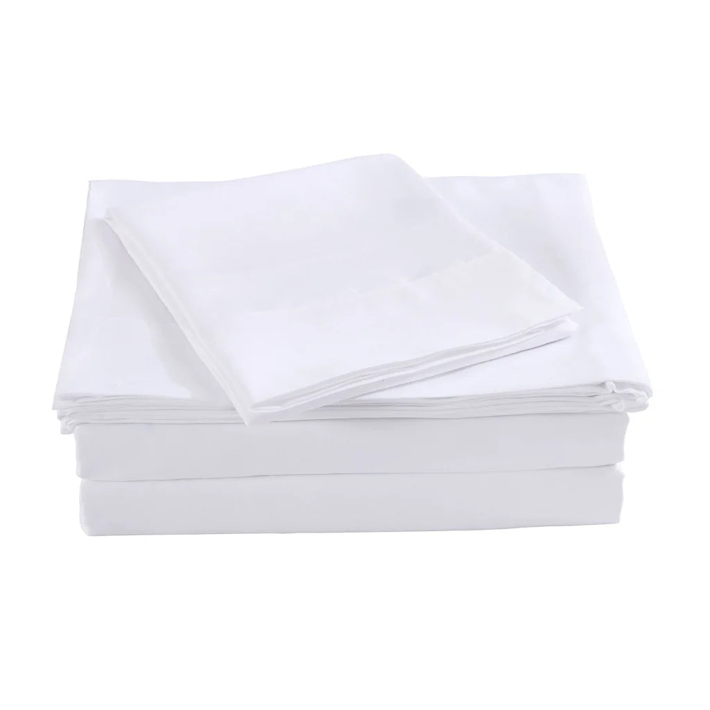 Blended Bamboo Sheet Set White - Double Royal Comfort