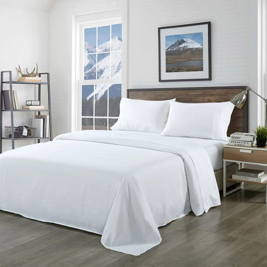 Blended Bamboo Sheet Set White - King Royal Comfort