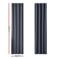 Charcoal 140x230cm blockout curtains eyelet with fabric panel and reinforced edging