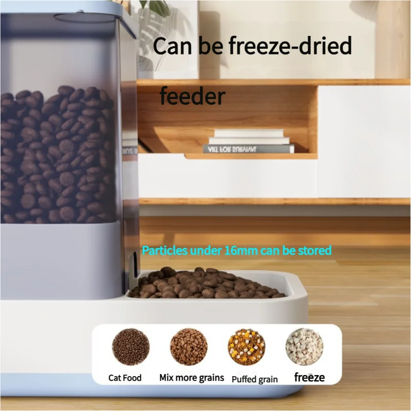Blue 2-in-1 Automatic Pet Water and Food Dispenser
