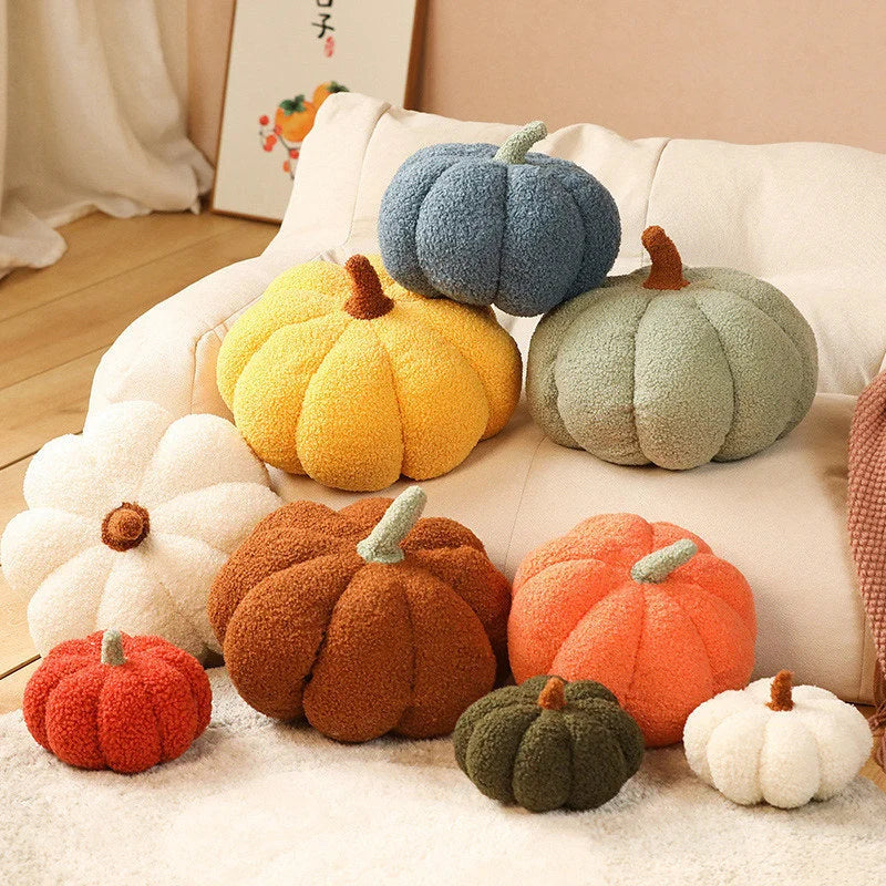 Blue 2-PCS 30cm Creative Plush Pumpkin Pillow for Sofa