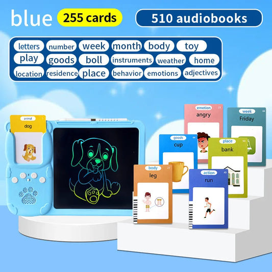 Blue (255 cards pure English) Kids Interactive Early
