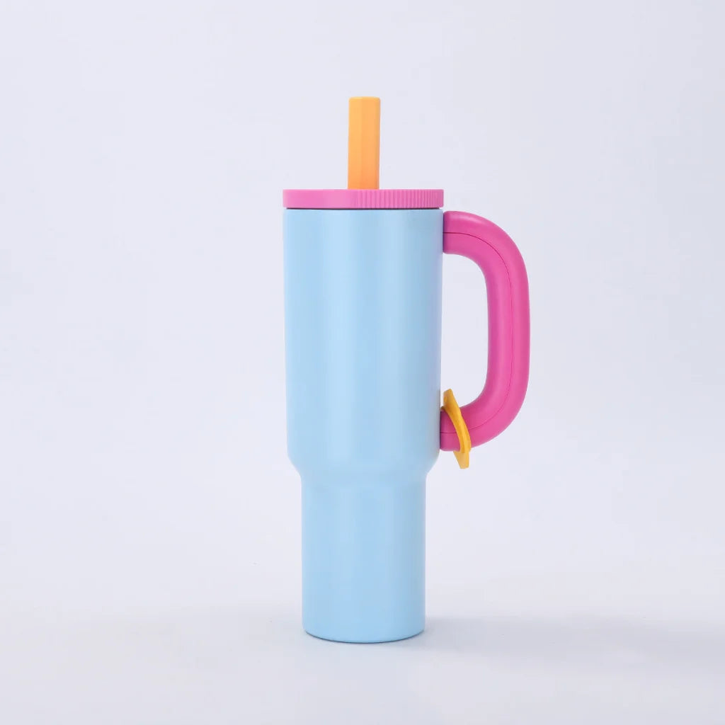 Blue 40oz Macron Stainless Steel Insulated