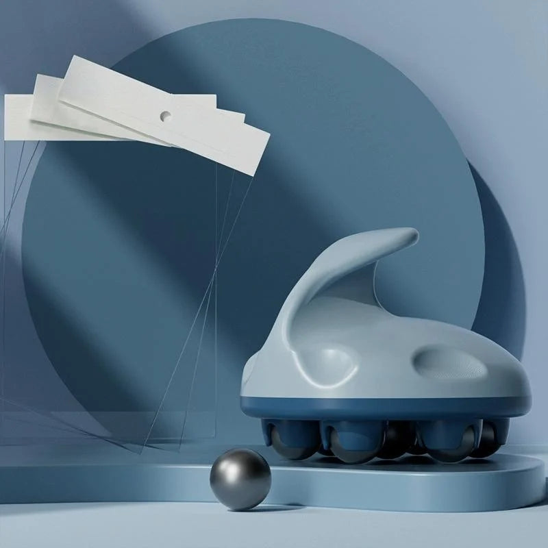 Blue Abdominal Ball Meridian Massager For Calf Muscle