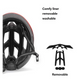 Blue And Black Gradient Lightweight Adult Bicycle Helmet