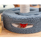 Blue And Pink Sunflower Cat Scratching Post - 35cm Sisal
