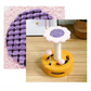 Blue And Pink Sunflower Cat Scratching Post - 35cm Sisal