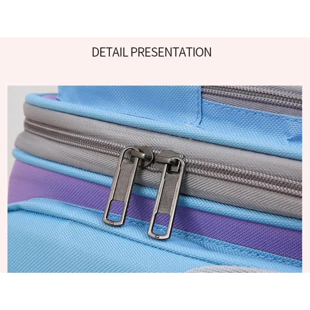 Blue And Purple Portable Pet Carrier Backpack - Spacious