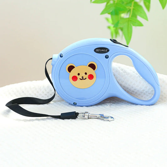 Blue Bear Wonderful 5m Cartoon Retractable Dog Leash