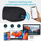 Blue Bluetooth 5.0 Wireless Sleep Eye Mask - Soft Plush Eye