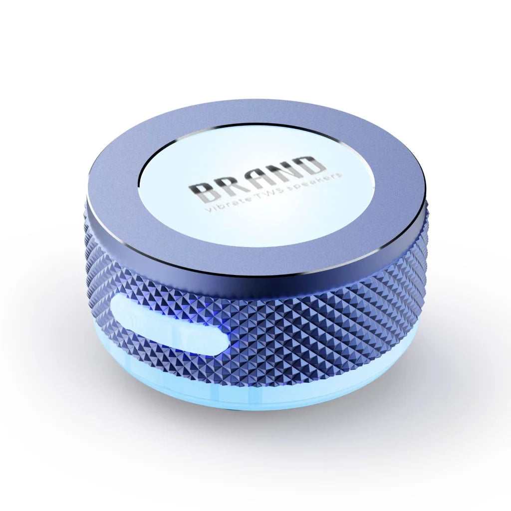 Blue Bone Conduction Vibration Bluetooth Speaker - TWS